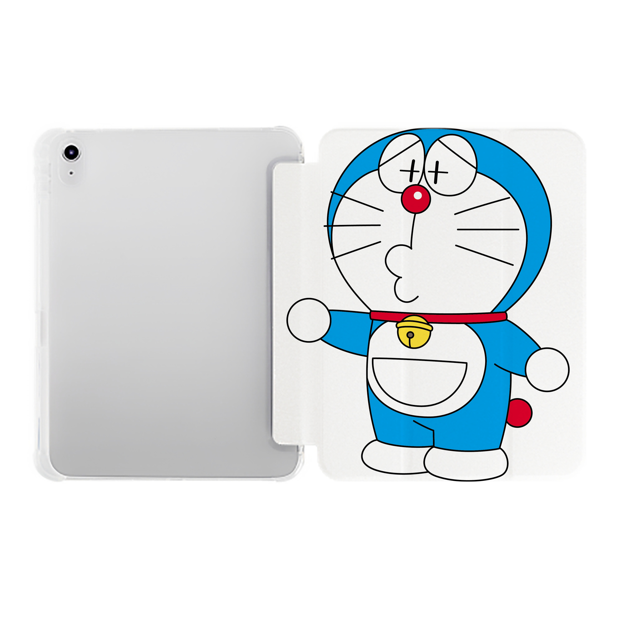 （画像用） ドラえもん Doraemon IPad ケース ペン収納付き 三つ折りスタンド PUレザー×シリコン 対応機種9.5/10.5/10.9インチ
